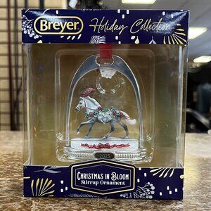 Breyer 2025 Holiday Christmas Stirrup Ornament - Christmas in Bloom